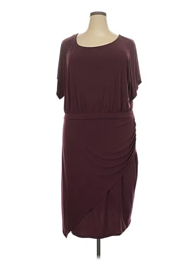Pre-owned Torrid Cocktail Dress In Burgundy