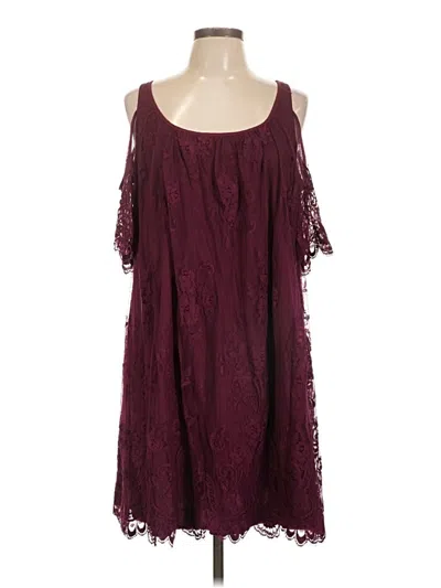 Pre-owned Torrid Cocktail Dress In Burgundy