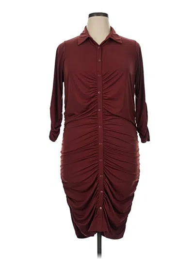 Pre-owned Torrid Cocktail Dress In Burgundy