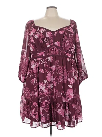 Torrid Cocktail Dress In Burgundy