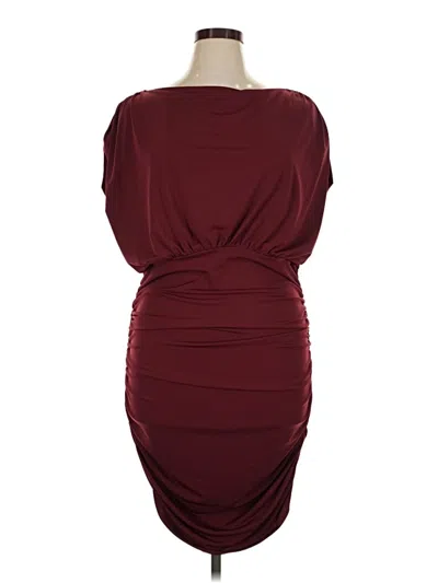 Pre-owned Torrid Cocktail Dress In Burgundy