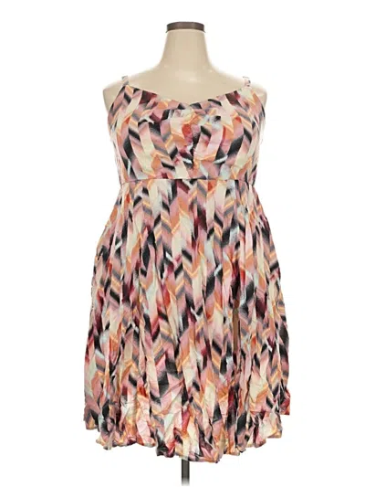 Pre-owned Torrid Cocktail Dress In Tan