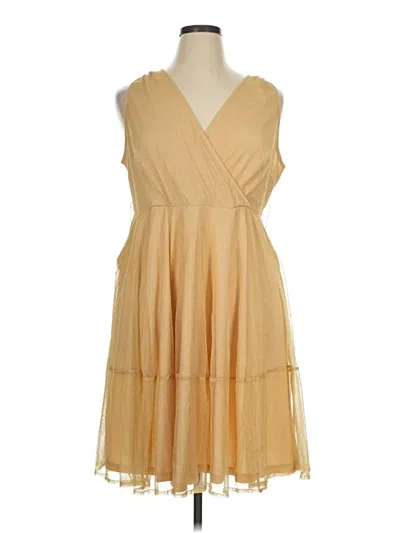 Pre-owned Torrid Cocktail Dress In Tan