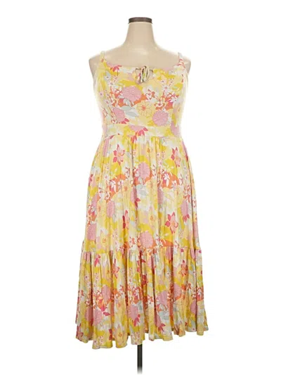 Pre-owned Torrid Cocktail Dress In Yellow