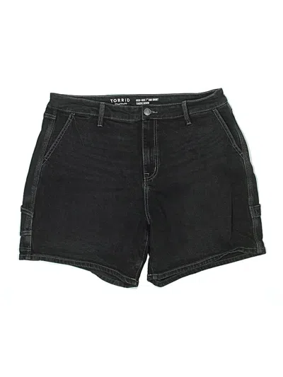 Pre-owned Torrid Denim Shorts In Black