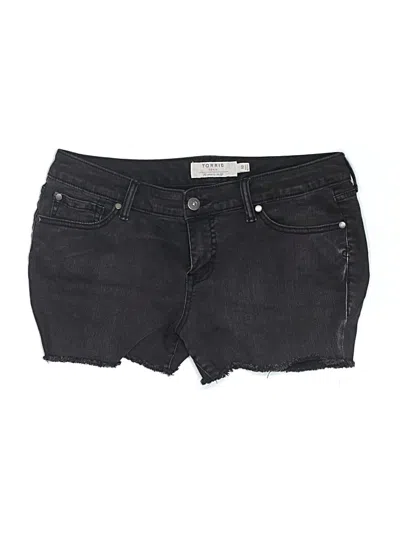 Pre-owned Torrid Denim Shorts In Black