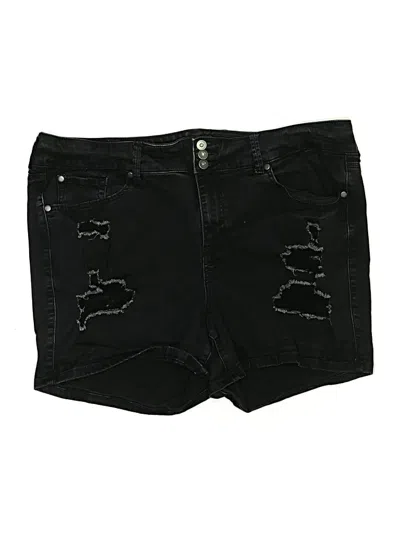 Pre-owned Torrid Denim Shorts In Black