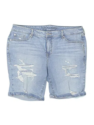 Pre-owned Torrid Denim Shorts In Blue
