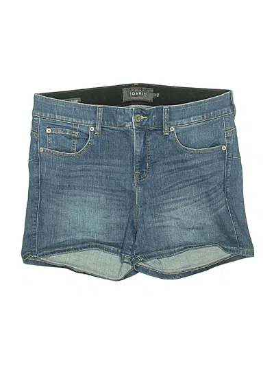 Pre-owned Torrid Denim Shorts In Blue