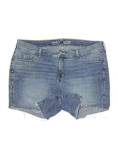 Pre-owned Torrid Denim Shorts In Blue
