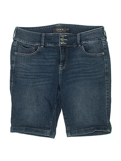 Pre-owned Torrid Denim Shorts In Blue