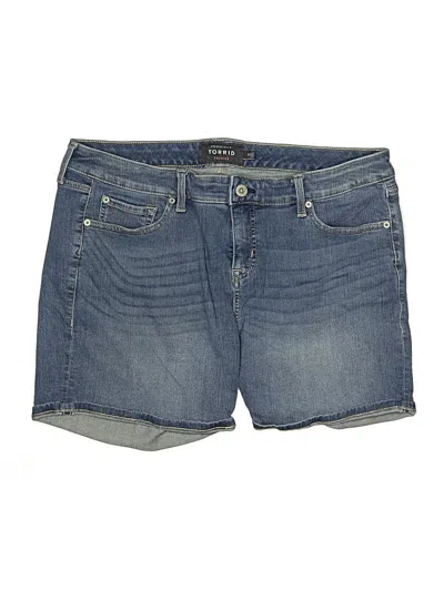 Pre-owned Torrid Denim Shorts In Blue