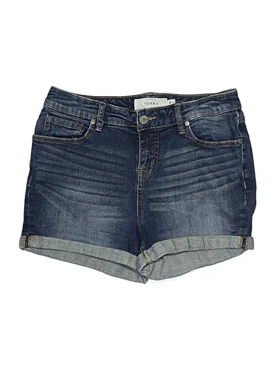 Pre-owned Torrid Denim Shorts In Blue
