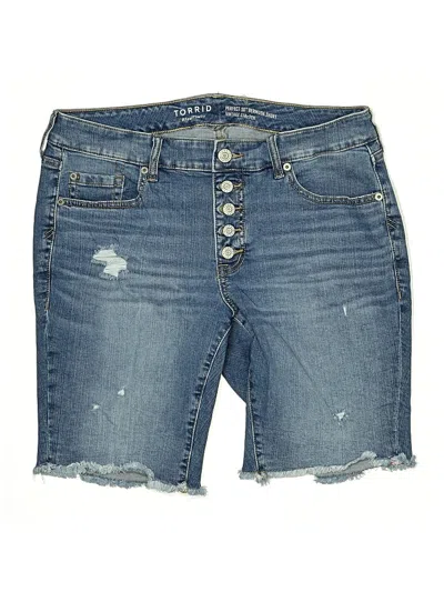 Pre-owned Torrid Denim Shorts In Blue