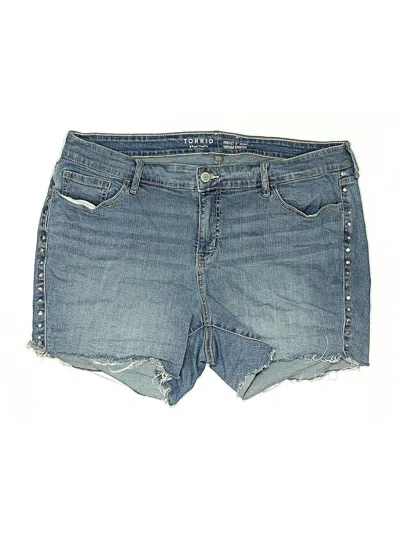 Pre-owned Torrid Denim Shorts In Blue