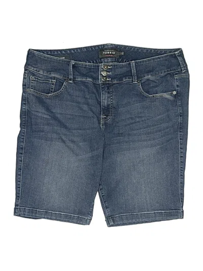 Pre-owned Torrid Denim Shorts In Blue