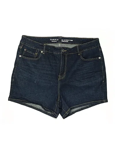 Pre-owned Torrid Denim Shorts In Blue