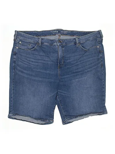 Pre-owned Torrid Denim Shorts In Blue