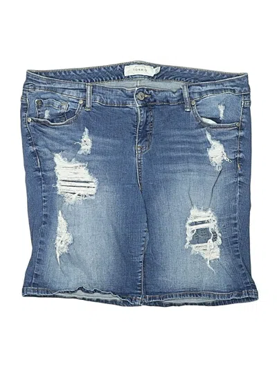 Pre-owned Torrid Denim Shorts In Blue