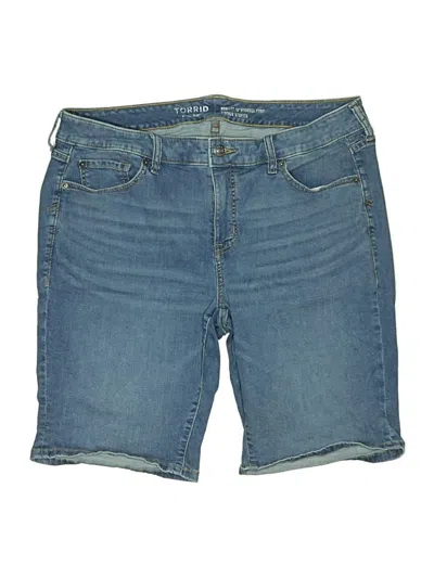 Pre-owned Torrid Denim Shorts In Blue