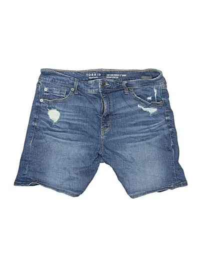 Pre-owned Torrid Denim Shorts In Blue