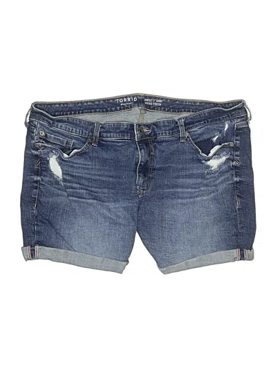 Pre-owned Torrid Denim Shorts In Blue