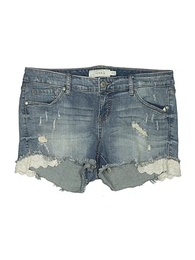 Pre-owned Torrid Denim Shorts In Blue