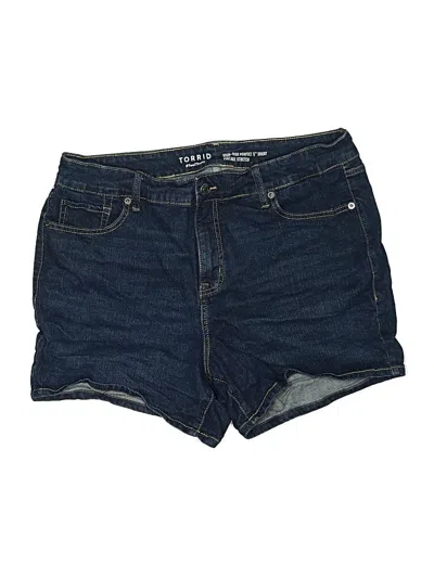 Pre-owned Torrid Denim Shorts In Blue