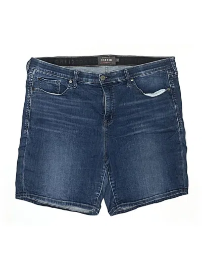 Pre-owned Torrid Denim Shorts In Blue