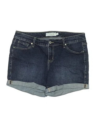 Pre-owned Torrid Denim Shorts In Blue