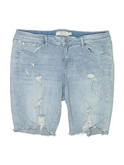 Pre-owned Torrid Denim Shorts In Blue