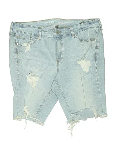Pre-owned Torrid Denim Shorts In Blue