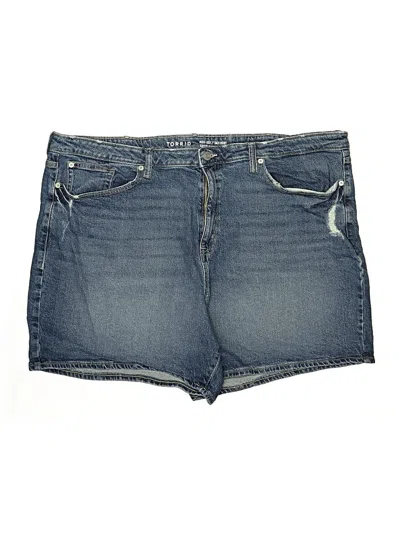Pre-owned Torrid Denim Shorts In Blue