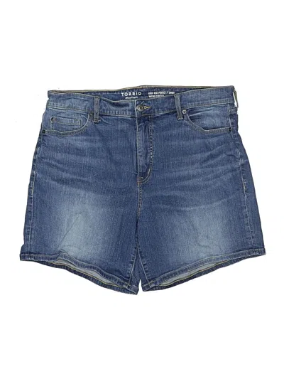 Pre-owned Torrid Denim Shorts In Blue