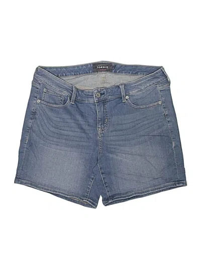 Pre-owned Torrid Denim Shorts In Blue