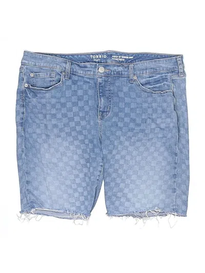 Pre-owned Torrid Denim Shorts In Blue