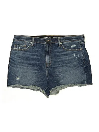 Pre-owned Torrid Denim Shorts In Blue
