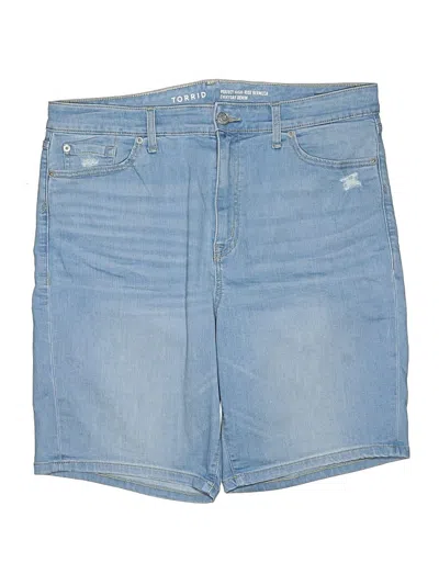 Pre-owned Torrid Denim Shorts In Blue