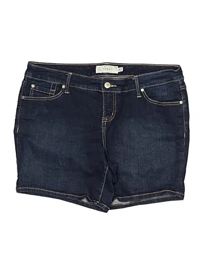 Pre-owned Torrid Denim Shorts In Blue