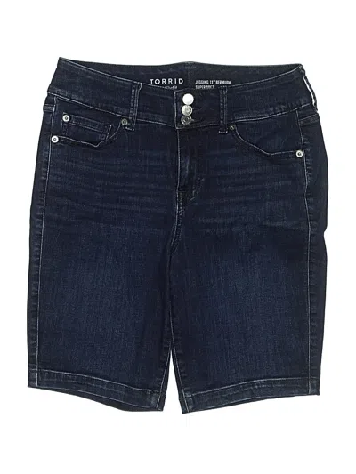 Pre-owned Torrid Denim Shorts In Blue