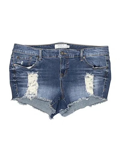 Pre-owned Torrid Denim Shorts In Blue