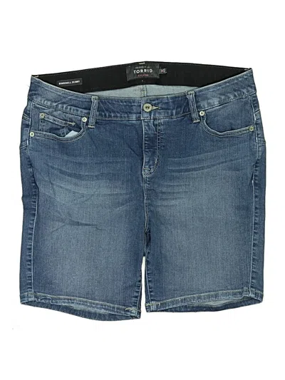 Pre-owned Torrid Denim Shorts In Blue