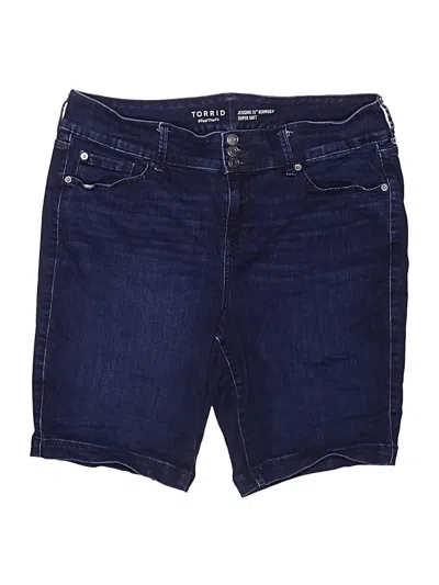 Pre-owned Torrid Denim Shorts In Blue