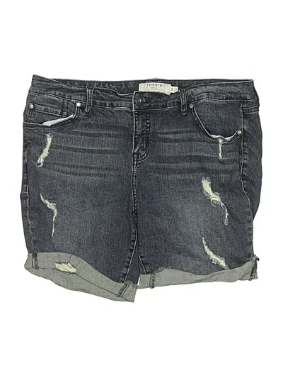Pre-owned Torrid Denim Shorts In Gray