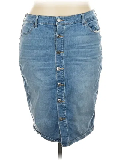 Pre-owned Torrid Denim Skirt In Blue