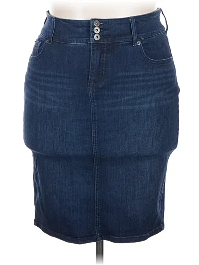 Pre-owned Torrid Denim Skirt In Blue