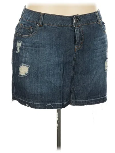 Pre-owned Torrid Denim Skirt In Blue