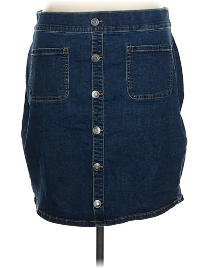 Pre-owned Torrid Denim Skirt In Blue