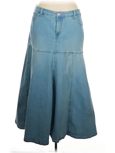 Pre-owned Torrid Denim Skirt In Blue