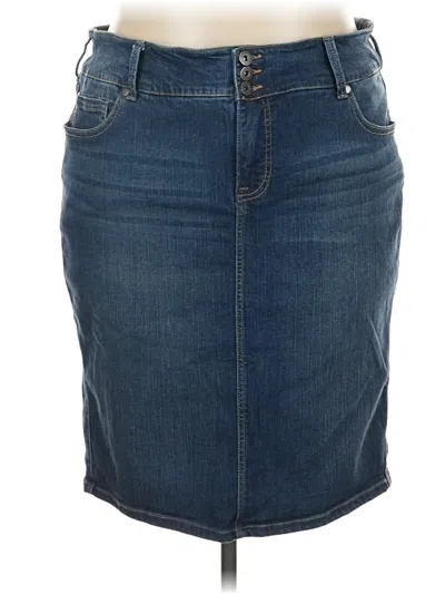Pre-owned Torrid Denim Skirt In Blue